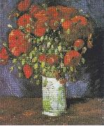 Vincent Van Gogh Vase with Red Poppies Spain oil painting artist